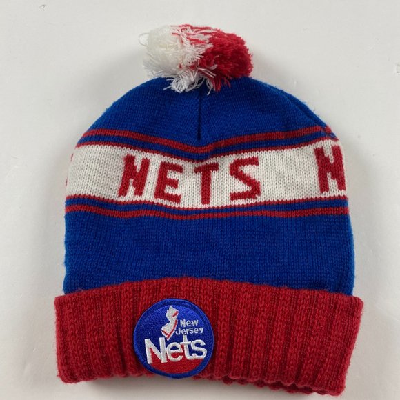 New Jersey Nets Reebok Hardwood Classics Beanie Hat Toque Cap Adult One Size NBA - Picture 1 of 6